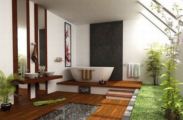حمام و سرویس بهداشتی در سبک آسیایی