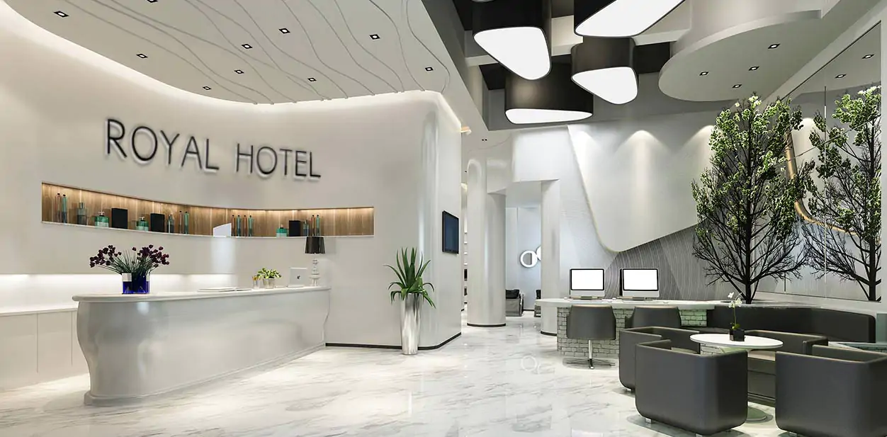 اصول طراحی داخلی لابی هتل