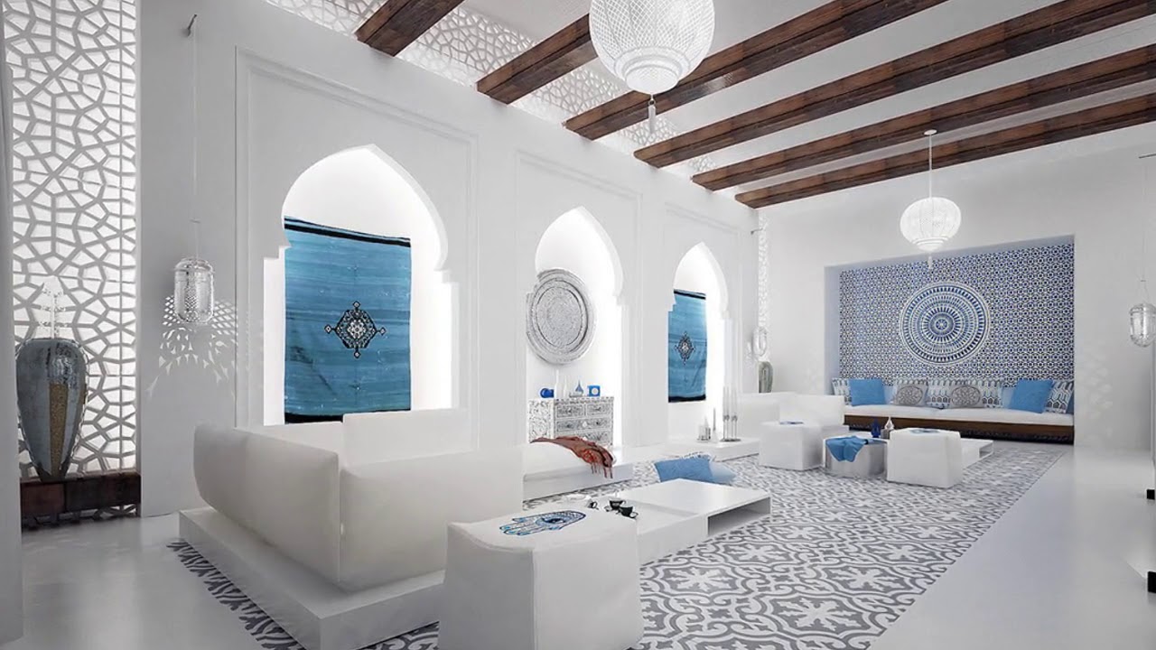 دیوارها در طراحی داخلی به سبک مراکشی